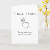 お互いに作成された婚約カード カード (黄色い花)