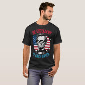 お互いに優れている米国地図の国旗エイブラハム Tシャツ (正面フル)