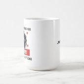 お互いに力を合わせ、強く続ける コーヒーマグカップ (中央)