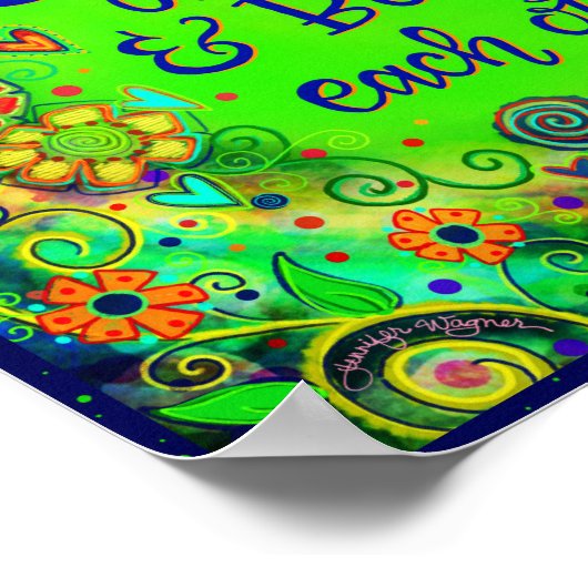 お互いに引用文インスピレーション学校を勧める ポスター (角)