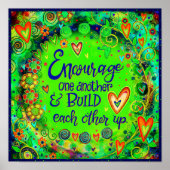 お互いに引用文インスピレーション学校を勧める ポスター (正面)