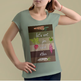 お互いに応援しよう ガーデニングTシャツ -植物 Tシャツ