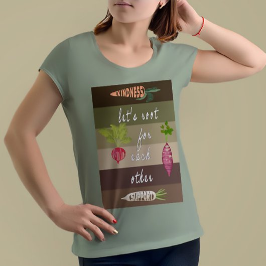 お互いに応援しよう ガーデニングTシャツ -植物 Tシャツ