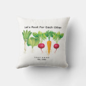 お互いに根を張る/植物愛好家ガーデニング クッション (裏面)