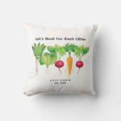 お互いに根を張る/植物愛好家ガーデニング クッション (正面)