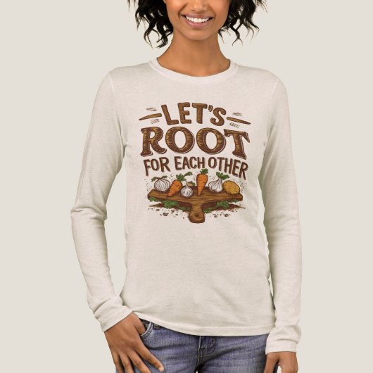 お互いに根を張ろう トライブレンドＴシャツ (正面)