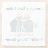 お互いに迷惑を掛ける ガラスコースター (裏面)