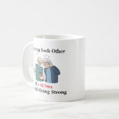 お互いに迷惑を掛ける コーヒーマグカップ (正面左)