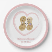 お互いに関おもしろい係ウェディングシャワーパーティー ペーパープレート (正面)