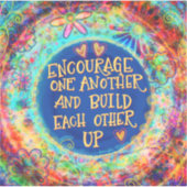 お互いに青いおもしろいを促す シール (正面)