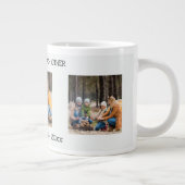 お互いに3枚の写真コラージュを持っている場合 ジャンボコーヒーマグカップ (右)