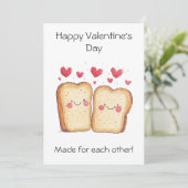 お互いのために作られた - かわいい＆ユーモアたっぷりのバレンタイン カード (スタンド正面)