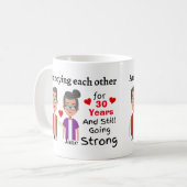 お互いのコーヒーマグを迷惑する コーヒーマグカップ (正面左)