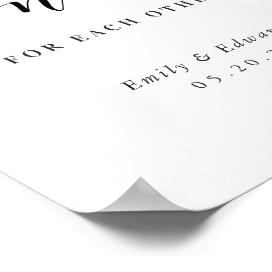 お互いのデザートテー結婚ブル記号のドーナツ ポスター (角)