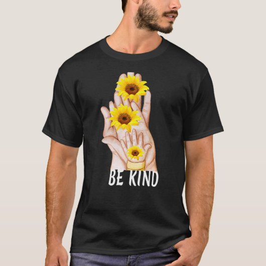 お互いのメッセージを手前向きで親切にする Tシャツ (正面)