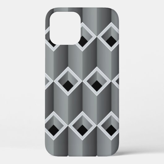 お互いの上にグレーのパイプ – シームレスなバックグロ Case-Mate iPhoneケース (裏面)