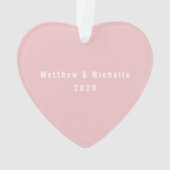 お互いの初めてのクリスマス オーナメント (裏面)