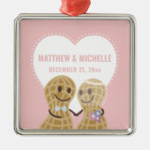 お互いの初めてのクリスマス メタルオーナメント (正面)