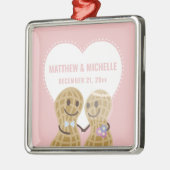 お互いの初めてのクリスマス メタルオーナメント (左)
