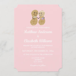 お互いの周りのエレガントナット結婚 招待状