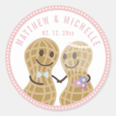 お互いの木の実かわいい結婚式の引き出物 ラウンドシール (正面)