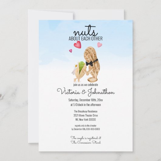 お互いの木の実がシャワーを浴びる 招待状 (正面)