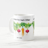 お互いの植物愛好家に根を張らせる コーヒーマグカップ (正面左)