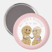 お互いの漫画のナッツユニーク日付を保存 マグネット (正面/裏面)