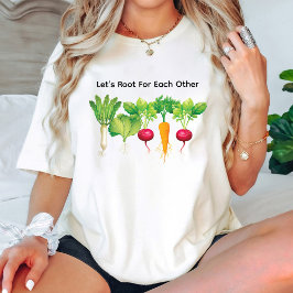 お互いの野菜の恋人に根を張らせる Tシャツ