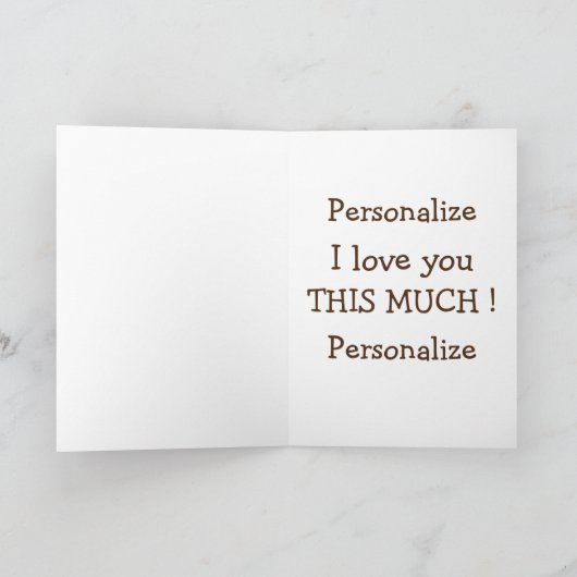 お互いをグルーミングする猿が面白くてロマンチックでかわいい カード (内部)