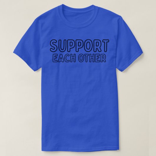 お互いをサポート9 Tシャツ (デザイン正面)