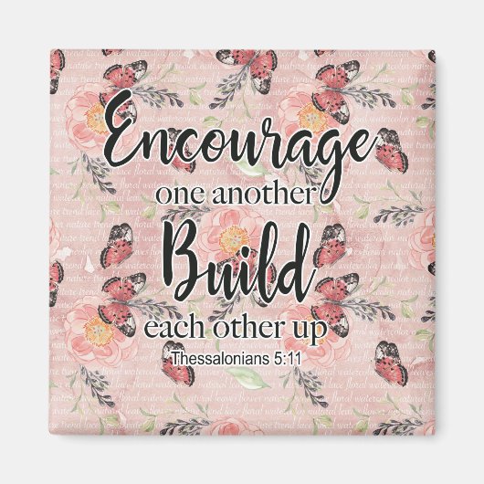 お互いを励まし合う マグネット (正面)