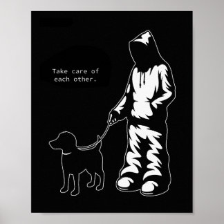 "お互いを大切に" パーカー/犬Tシャツ ポスター