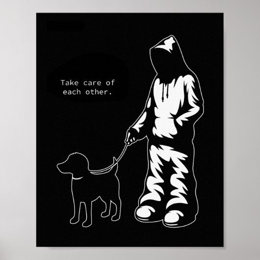 "お互いを大切に" パーカー/犬Tシャツ ポスター (正面)