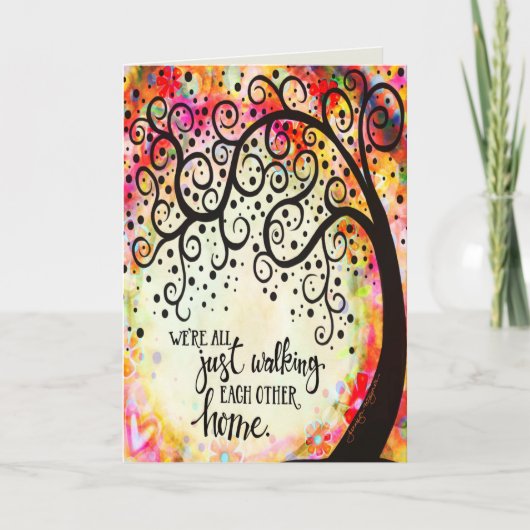 お互いを家まで歩く カード (正面)