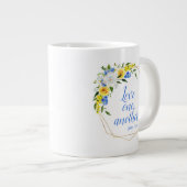 お互いを愛し合うフローラ ジャンボコーヒーマグカップ (正面右)