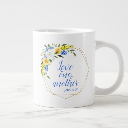 お互いを愛し合うフローラ ジャンボコーヒーマグカップ (右)