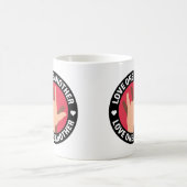 お互いを愛し合う陶製のマグカップ コーヒーマグカップ (中央)