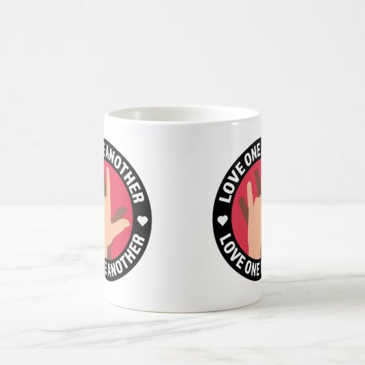 お互いを愛し合う陶製のマグカップ コーヒーマグカップ (中央)