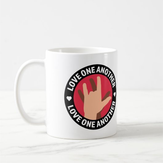 お互いを愛し合う陶製のマグカップ コーヒーマグカップ (左)