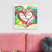 お互いを愛し合う キャンバスプリント (インサイチュ (リビング))