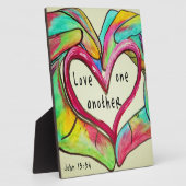 お互いを愛し合う フォトプラーク (側面)