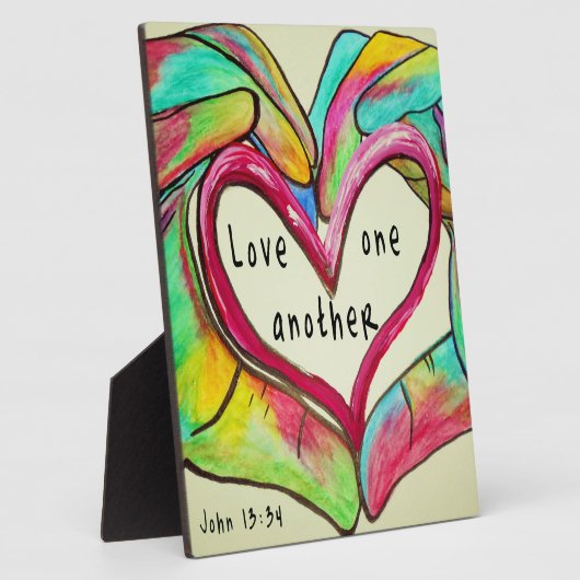 お互いを愛し合う フォトプラーク (側面)