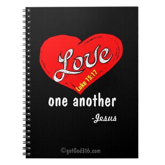 お互いを愛し合うgotGod316.comイエス ノートブック (正面)