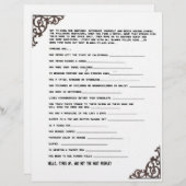 お互いを知るゲーム レターヘッド (正面/裏面)