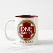 お互い他の人々に感謝の気持ちを表す ツートーンマグカップ (左)