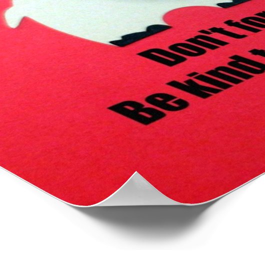 お互忘れいに優しくしないで！ ポスター (角)