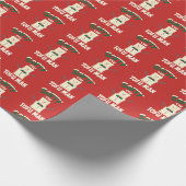 お人好し豆腐の人のビーガンのクリスマスの包装紙 ラッピングペーパー (角)