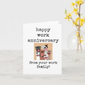 お仕事の家族から楽しい記念日 カード (黄色い花)