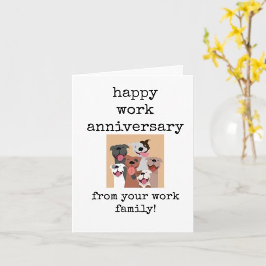 お仕事の家族から楽しい記念日 カード (黄色い花)